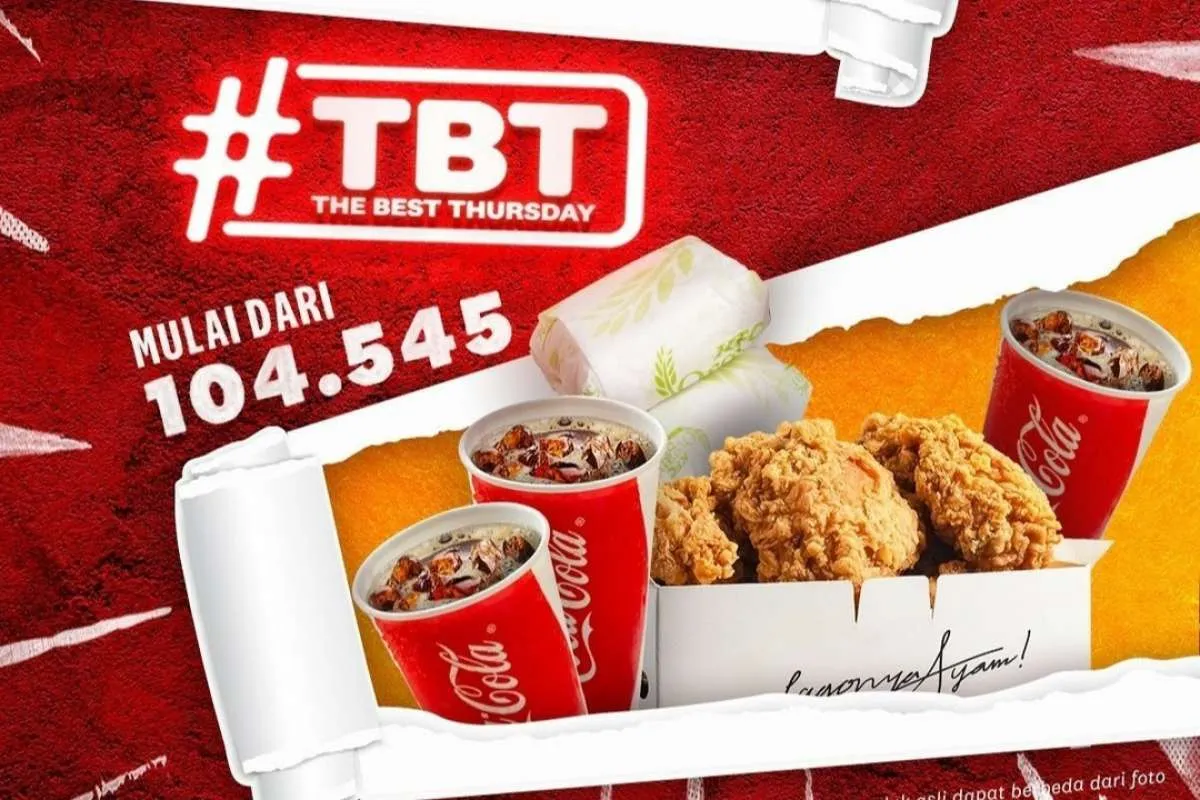 Promo Awal Tahun KFC 6 Januari 2022, Paket The Best Thursday TBT Rp 115.000