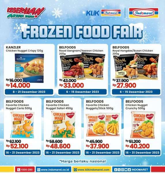 Promo Indomaret Frozen Food Fair Terbaru di Bulan Desember 2023