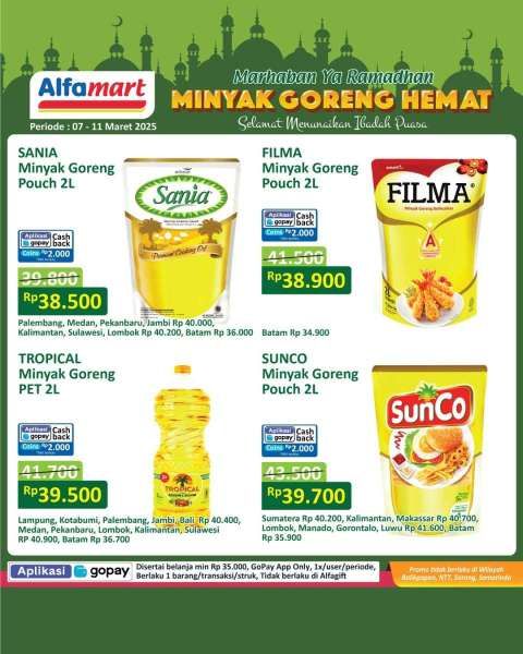 Promo Minyak Goreng Hemat di Alfamart 7-11 Maret 2025