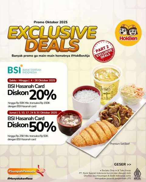 Promo HokBen x BSI Oktober 2025