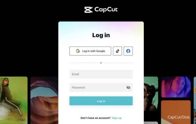 CapCut Editor Video di laptop 