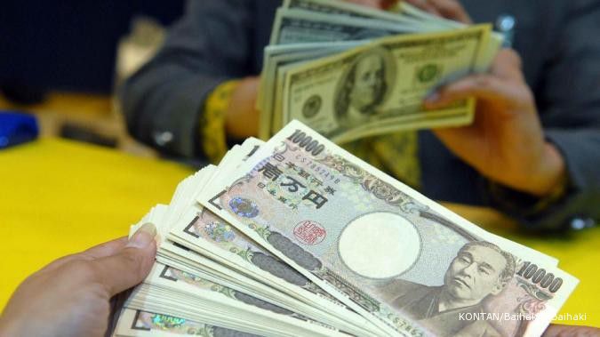 Yen catatkan pelemahan terhadap dolar dan euro