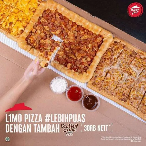 Promo Pizza Hut Terbaru: Limo Pizza dengan tambahan Stuffed Crust Sosis