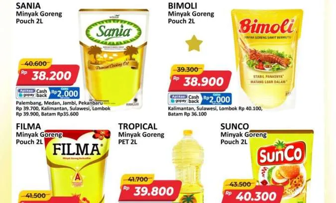  Promo Minyak Goreng Indomaret & Alfamart, Mulai Rp 30.800 Berlaku 4-11 September