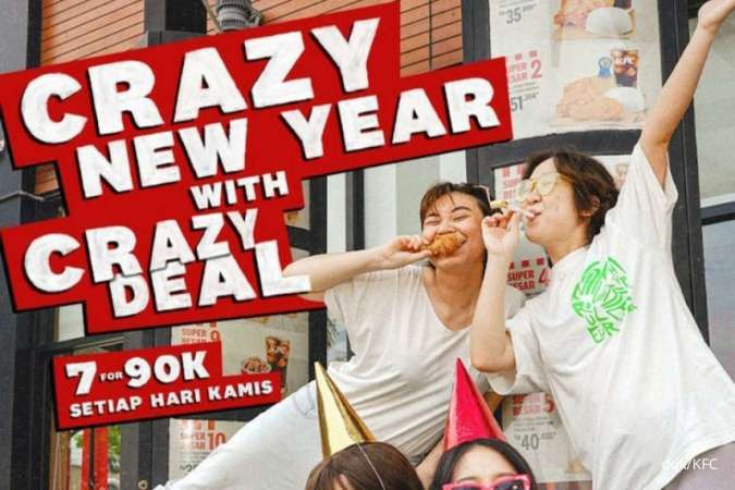 Promo KFC Hari Ini 29 Desember 2022, Khusus Kamis Crazy Deal 7 Ayam Rp 90.000