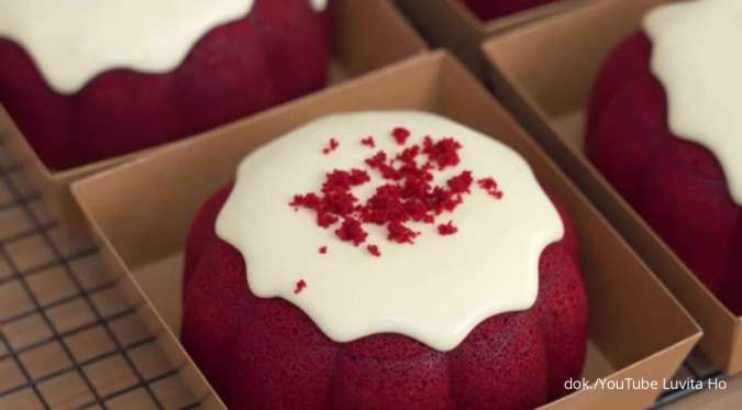 Resep Red Velvet Lava Cake Tanpa Oven yang Empuk dan Creamy, Auto Lumer di Mulut