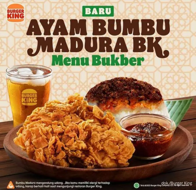 Promo Burger King Spesial Ramadan 2023 Menu Bukber Ayam Bumbu Madura 