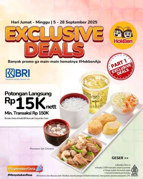 Promo HokBen dengan BRI Bulan September 2025