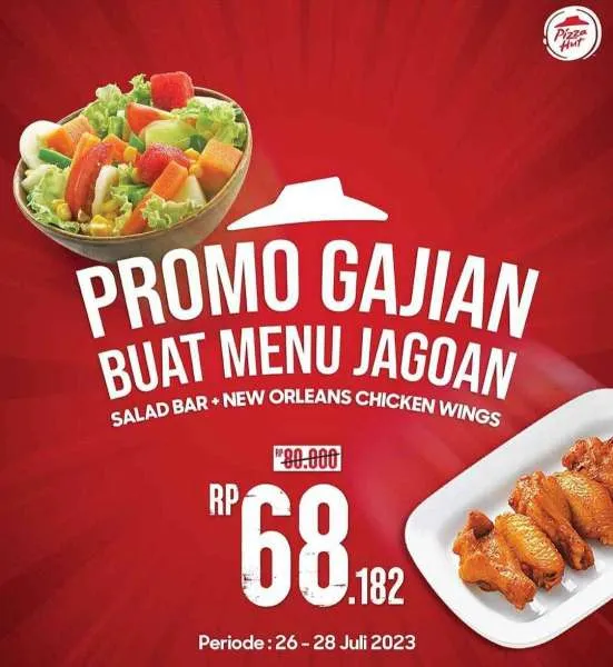 Promo Pizza Hut Gajian edisi 26-28 Juli 2023