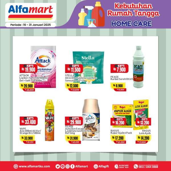 Promo Alfamart Kebutuhan Rumah Tangga 16-31 Januari 2025