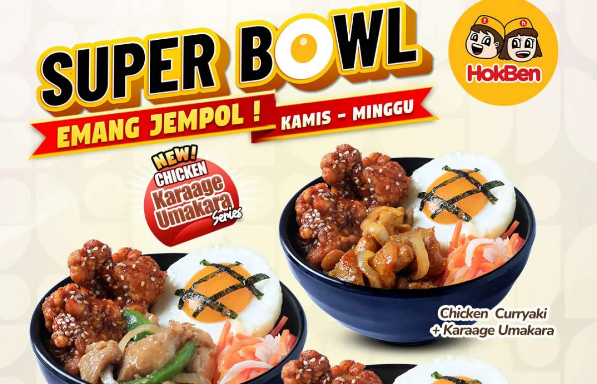 Promo HokBen Super Bowl Kamis-Minggu Oktober 2025, Beef atau Chicken Mulai Rp 30.000