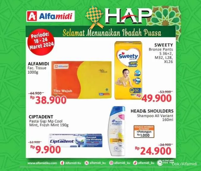 Promo Alfamidi Hemat Satu Pekan Periode 18-24 Maret 2024