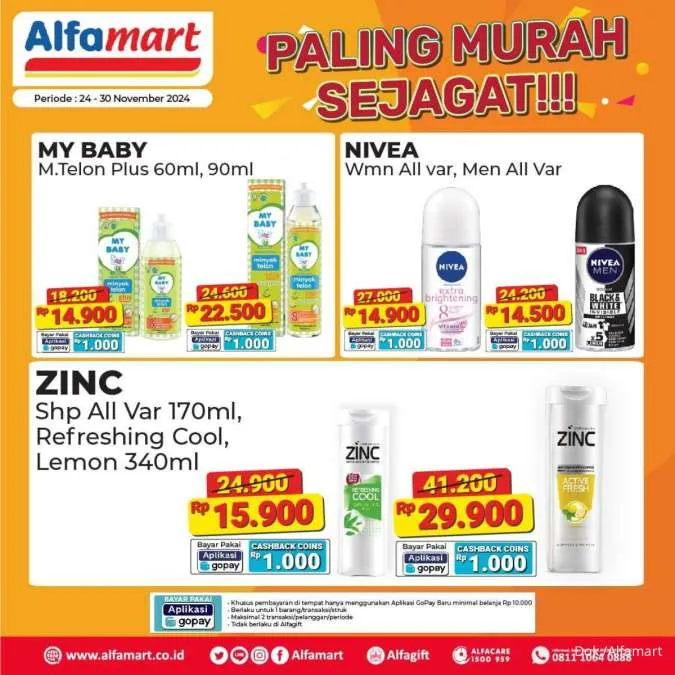 Promo Alfamart Paling Murah Sejagat Periode 24-30 November 2024