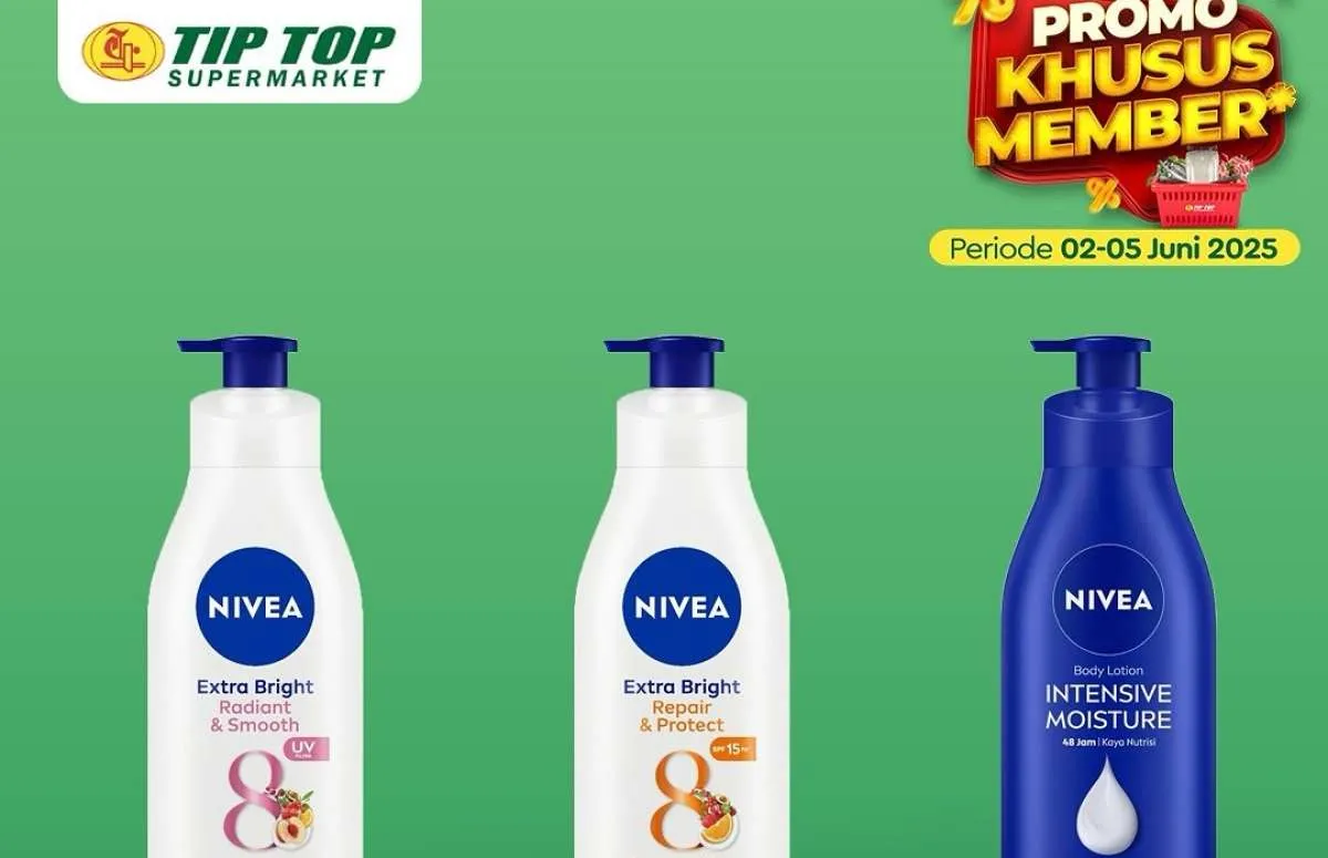 Promo Tip Top Khusus Member 5 Juni 2025, Yogurt & Lotion Lebih Murah Akan Berakhir