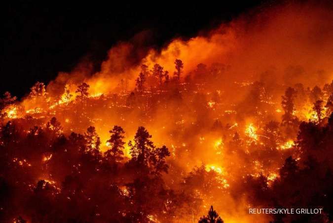 Kebakaran Hutan Baru di Dekat Los Angeles Meluas Hingga 9.400 Hektar