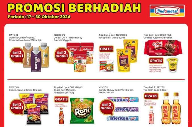 Promo Berhadiah Indomaret 17-30 Oktober 2024, Kispray-Susu Oatside Beli 2 Gratis 1