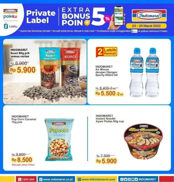 Promo Indomaret Super Hemat Periode 23-29 Maret 2022