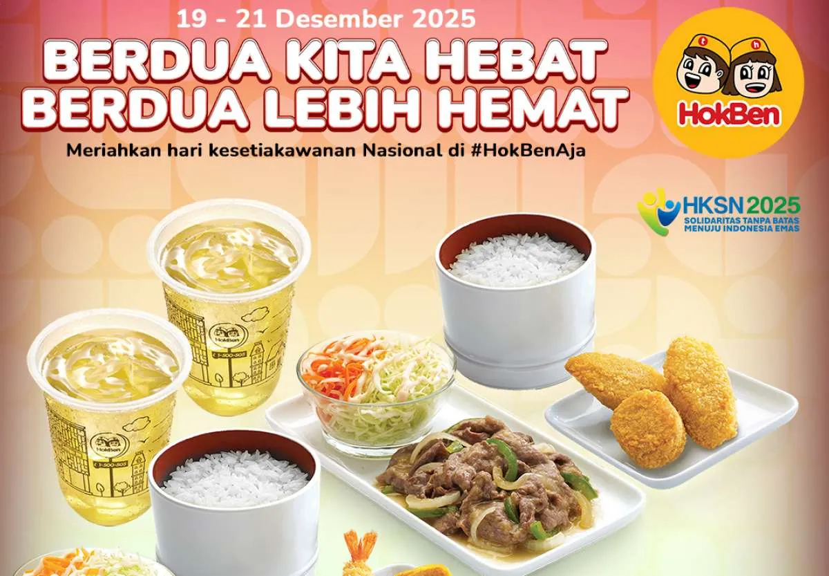 Hari Kesetiakawanan Nasional, Ada Promo HokBen Paket Berdua Mulai Rp 47 Ribuan