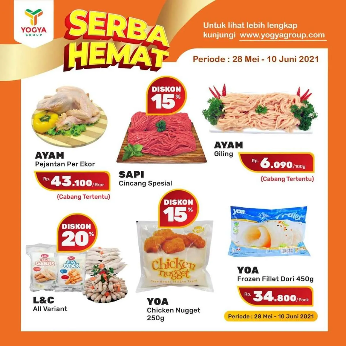 Cek promo Yogya Supermarket weekday 7 Juni 2021, ada program Serba Hemat!