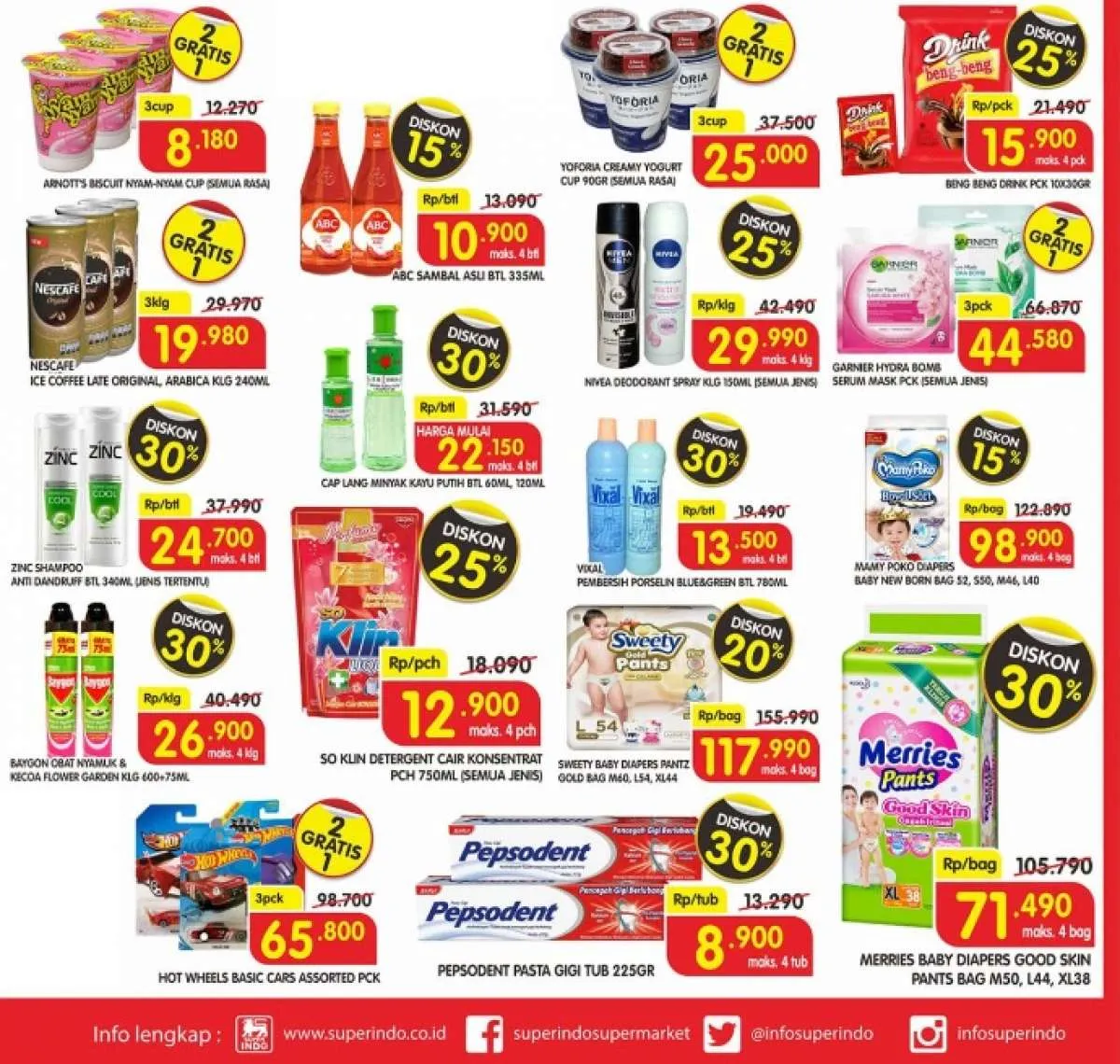 Promo Superindo hari ini (1/10), diskon popok bayi sampai 30%!