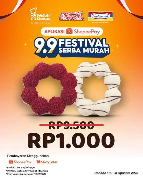 Promo Mister Donut Festival Serba Murah Shopee