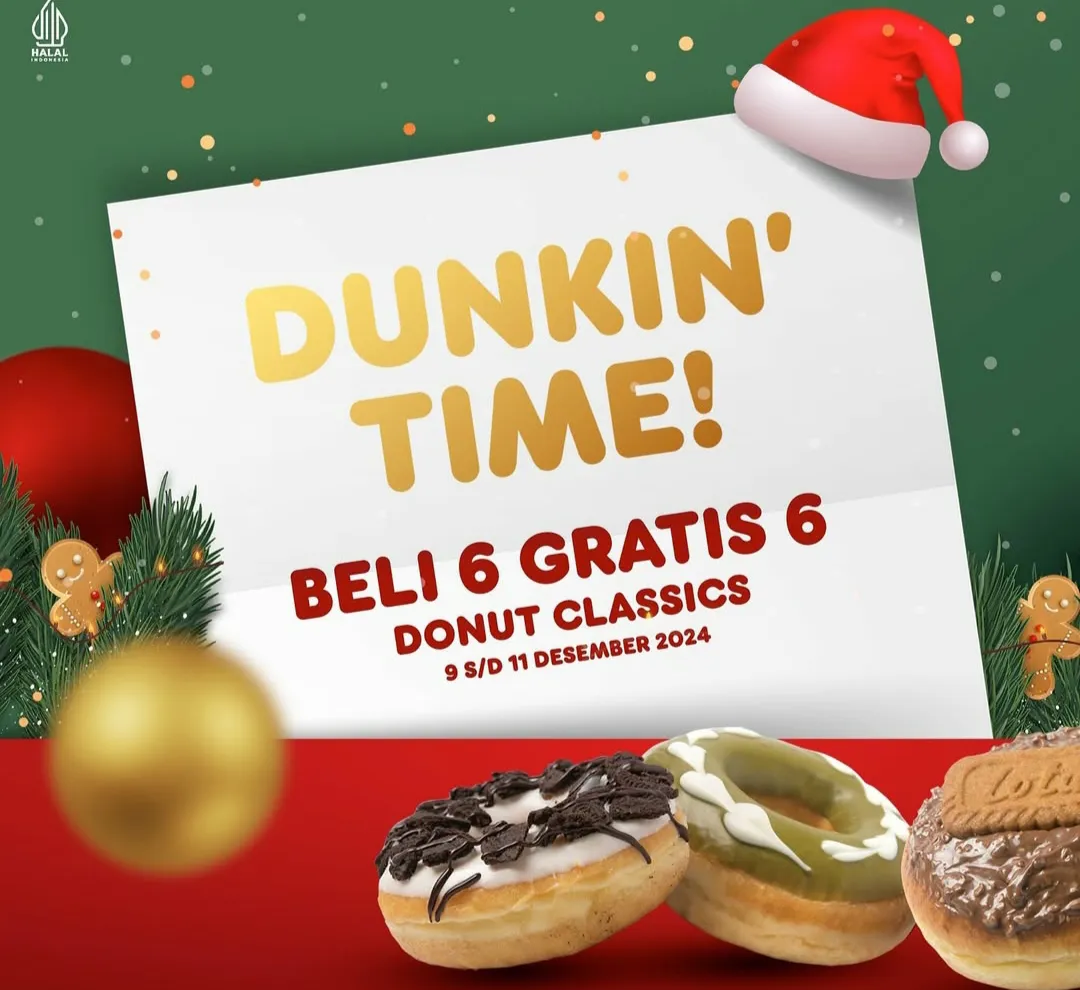 Dunkin Time beli 6 gratis 6
