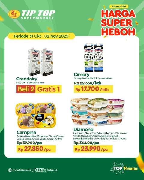 Promo JSM Tip Top 31 Oktober-2 November 2025