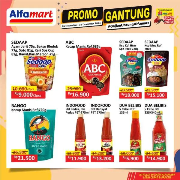 Promo Alfamart Gantung Periode 26 November-2 Desember 2024