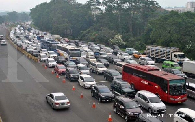 Tol Jagorawi arah Puncak dan Cikampek masih macet