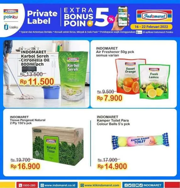 Promo Indomaret Super Hemat Mingguan Terbaru 16-22 Februari 2022