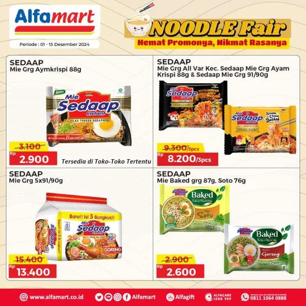 Promo Alfamart Noodle Fair Periode 1-15 Desember 2024