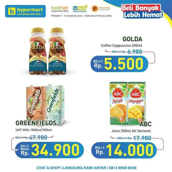 Promo Hypermart Beli Banyak Lebih Hemat Periode 9-15 Agustus 2024