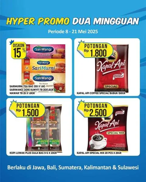 Promo Hypermart Dua Mingguan Periode 8-21 Mei 2025