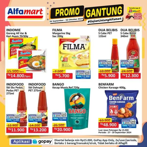 Promo Alfamart Gantung Periode 26 September-2 Oktober 2024