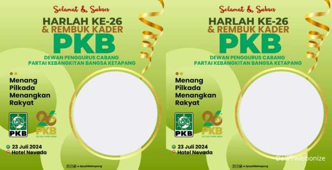 25 Twibbon Harlah PKB ke-26 Tahun, Download dan Pakai Bingkai Fotonya 