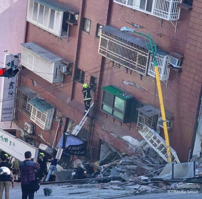 Taiwan Diguncang Gempa Terkuat dalam 25 Tahun