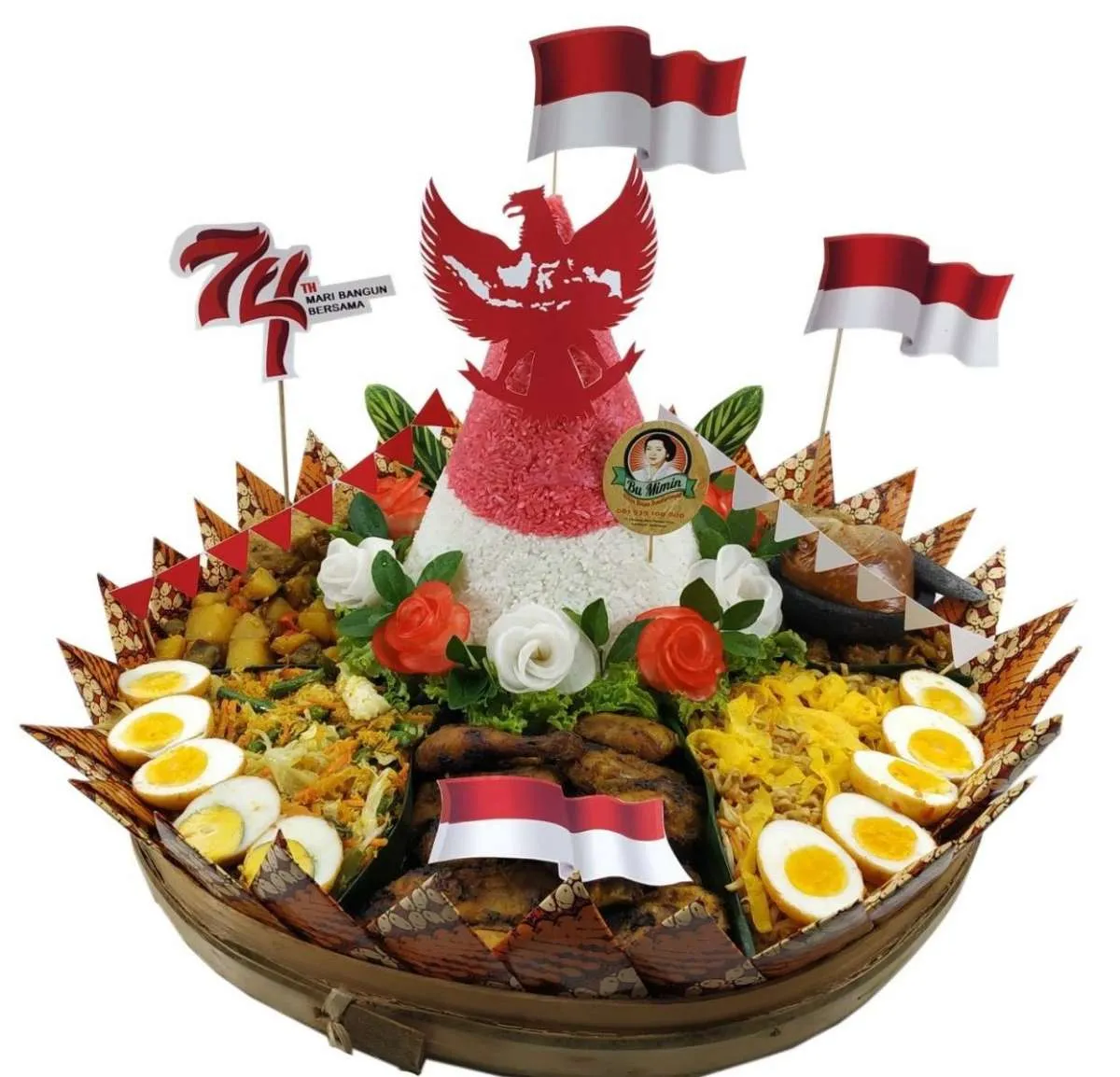 Jelang HUT Kemerdekaan Indonesia, pengusaha katering ramai-ramai buka pesanan tumpeng