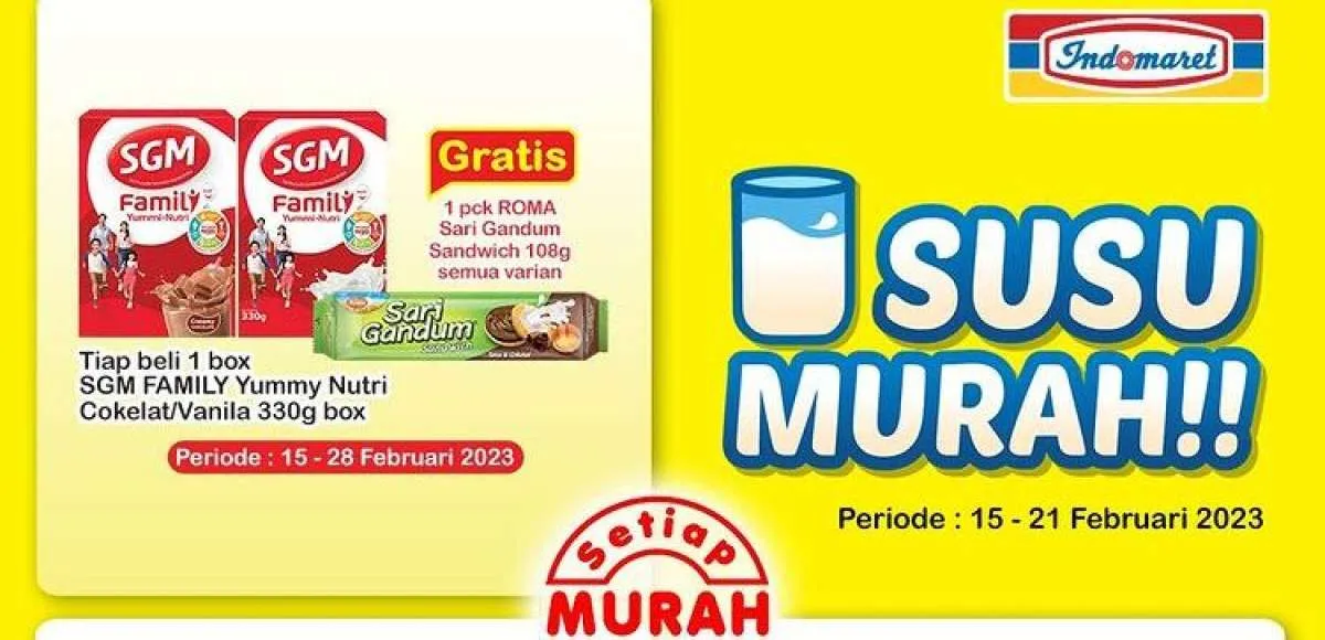Promo Indomaret Super Hemat 20 Februari 2023, Dapatkan Produk Susu Lebih Murah