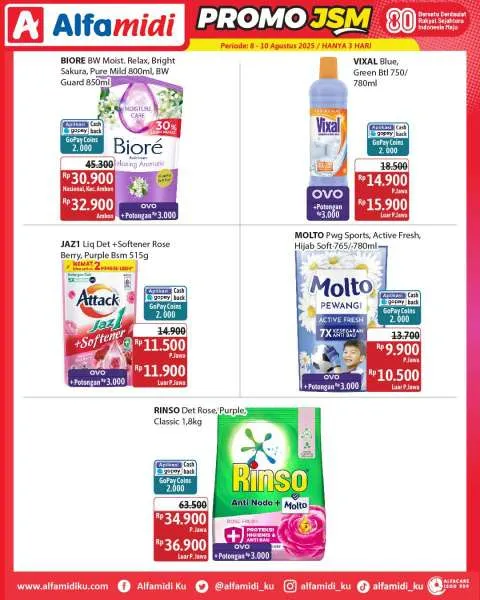 Promo JSM Alfamidi Periode 8-10 Agustus 2025