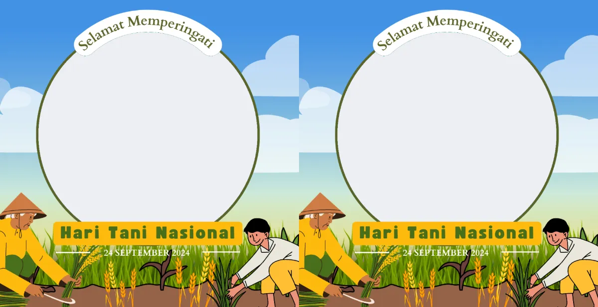 20 Link Twibbon Hari Tani Nasional 2025 Dengan Desain Menarik dan Estetik