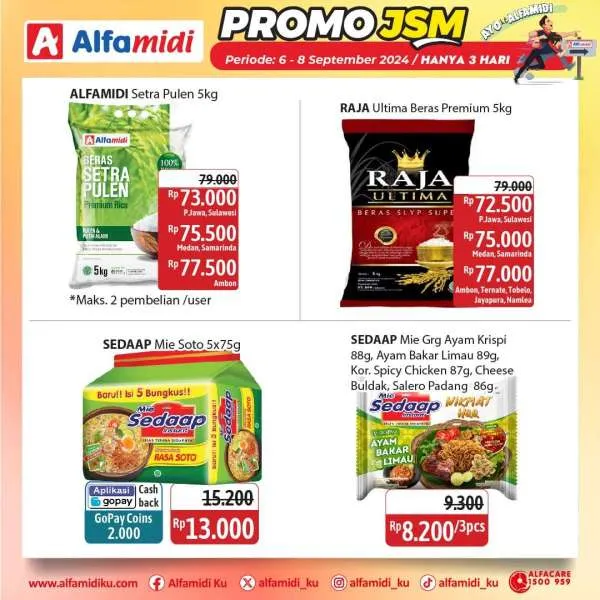 Promo JSM Alfamidi Periode 6-8 September 2024