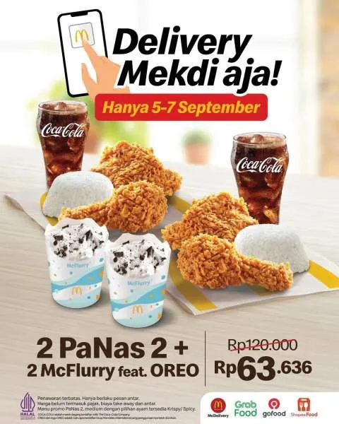 Promo McD Delivery 5-7 September 2025