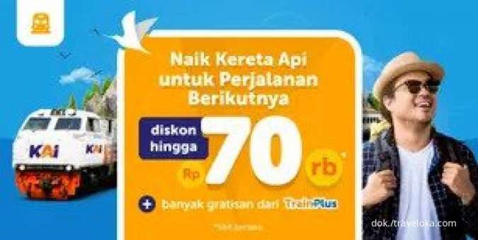 Promo Traveloka Tiket Kereta Api sampai 24 November 2022, Nikmati Diskon Rp 70.000