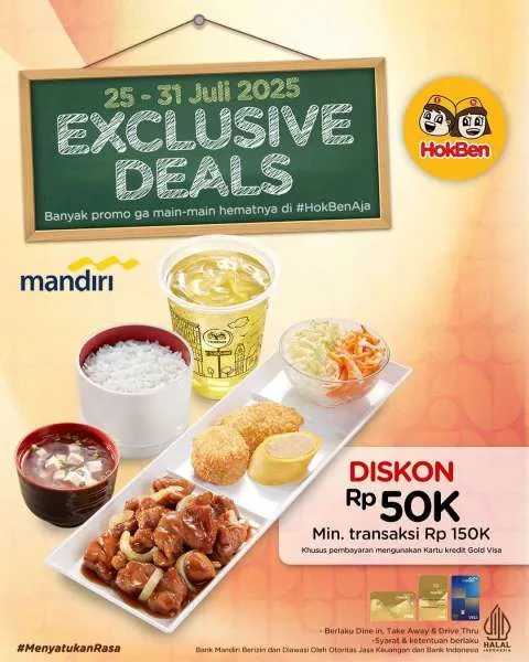 Promo HokBen dengan Bank Mandiri 25-31 Juli 2025