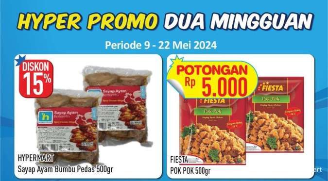 Promo Hypermart Dua Mingguan sampai 22 Mei 2024, Aneka Frozen Food Harga Spesial