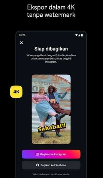 Fitur Aplikasi Edits dari Instagram