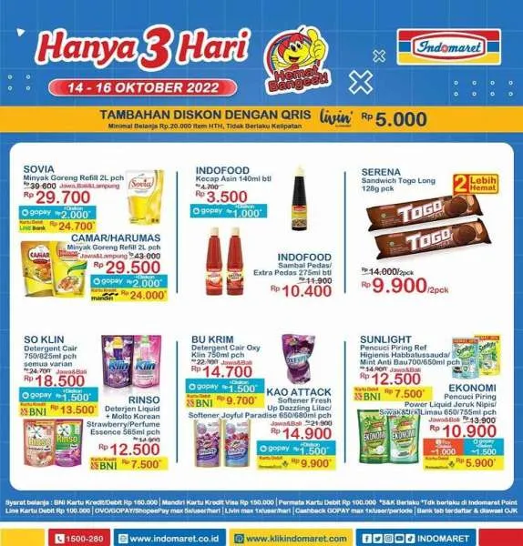 Promo JSM Indomaret 14-16 Oktober 2022