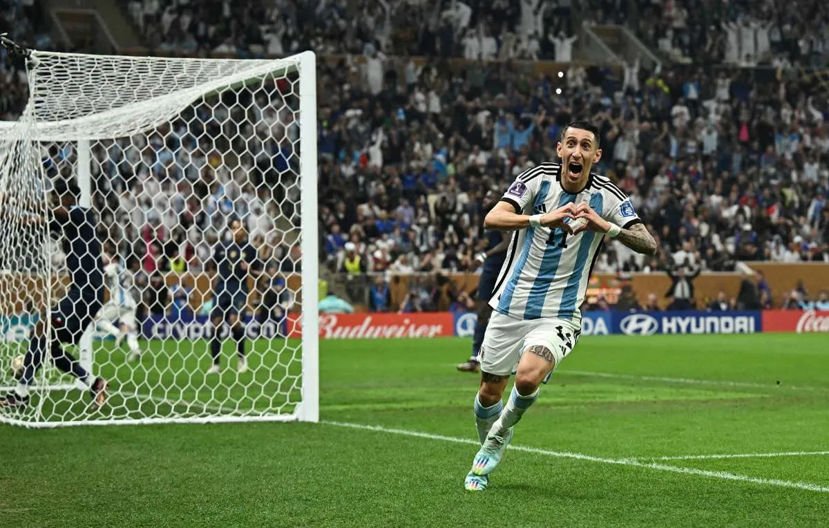 Hasil Sementara Pertandingan Argentina Vs Prancis, 2 - 0 Messi dan Di Maria Cetak Gol