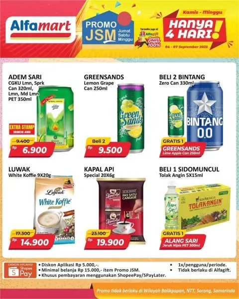 Promo JSM Alfamart Periode 4-7 September 2025