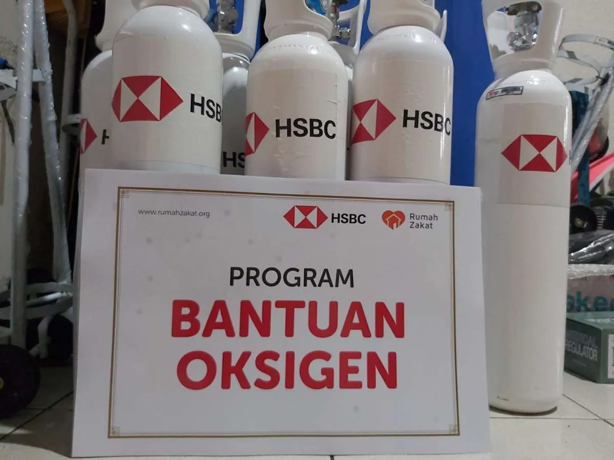 HSBC Indonesia salurkan bantuan tabung oksigen ke 2.000 pasien Covid-19
